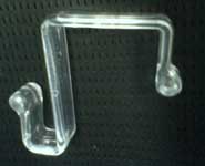 Clear Plastic-Panel Coat Hook
