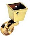 Square Cup Brass Caster
